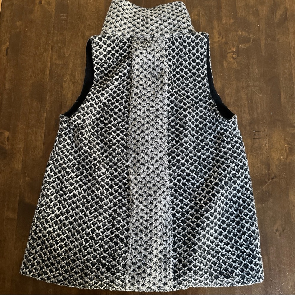 Habitat Sweater Sleeveless Size Small Buttons Artsy Maxamalism Office Travel 🖤 - Picture 6 of 7